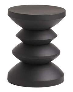 Mesa de Centro Pequeña con Base Redonda de Metal Martillado, Acabado Antiguo de Alta Calidad para Hogar u Hoteles, Mesa de Centro Decorativa - Product Image 4