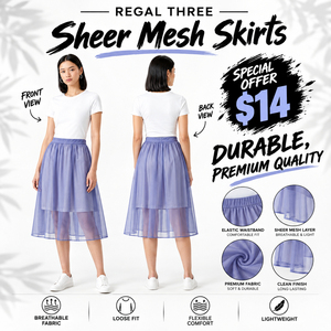 Jupe en maille transparente respirante pour femme, légère, tendance, idéale pour les soirées, jupe en maille transparente pour femme - Product Image 1