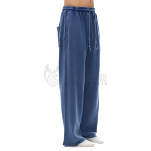 <b>Men</b>’s <b>Elastic</b> Waist <b>Trousers</b> with Adjustable Drawstring Soft Fabric for Relaxed Fit Home & Casual Wear - Product Image 6