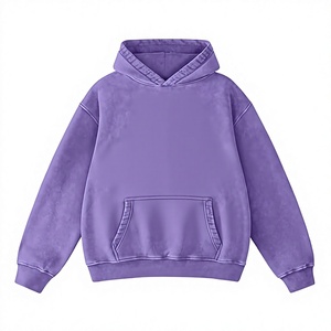 เสื้อฮู้ดซิปแบบโอเวอร์ไซส์ ยูนิเซ็กซ์ ผ้าฟลีซคอตตอน 100%  ใส่สบาย มีกระเป๋าหน้า ระบายอากาศได้ดี เป็นมิตรกับสิ่งแวดล้อม เหมาะสำหรับฤดูหนาว - Product Image 1