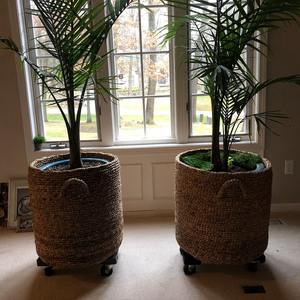 ตะกร้าเก็บของสานจากผักตบชวา ทรงกลม ตะกร้าใส่ของทำมือ ขายส่ง เป็นมิตรกับสิ่งแวดล้อม ผลิตในเวียดนาม - Product Image 5