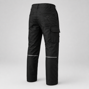 Pantalon de sécurité léger, vêtement de travail industriel, conçu avec un matériau durable, une ceinture confortable et des éléments réfléchissants - Product Image 3