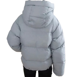 OEM vente en gros, nouvelle veste en duvet, mode décontractée, blanche, hiver, manches bouffantes, 2022 - Product Image 2