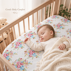 Organic Baby Fitted Crib Sheet | Custom Unisex <b>Nursery</b> Bedding Soft Cotton Mattress Cover OEM Wholesale Best Price Bulk Supply - Product Image 2