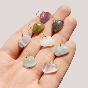 Abalorios de Piedra Lunar Arcoíris Natural en Forma de Nube con Aro Dorado, Hechos a Mano, Suministros para la Fabricación de Joyería de Piedras Semipreciosas - Product Image 5