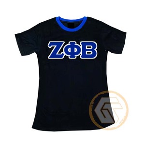 เสื้อยืดผู้หญิง GREEK TREASURES Zeta Phi Beta แบบขายส่งสั่งทำได้ เสื้อผ้าชมรมคุณภาพสูง ระบายอากาศได้ดี สวมใส่สบาย แขนสั้น - Product Image 1
