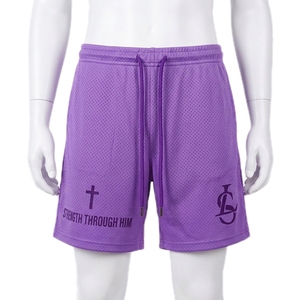 Pantalones Cortos Deportivos para Hombre con Logotipo Personalizado, de Malla Transpirable, de Secado Rápido, con Bolsillo, para Verano - Product Image 1