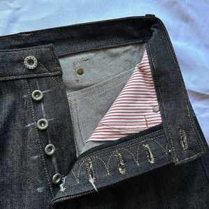 กางเกงยีนส์เดนิมทรงหลวมคุณภาพสูงแฟชั่นแบบสั่งทำ กางเกงยีนส์ทรงตรงแบบเรียบง่ายสั่งทำได้ กางเกงยีนส์ทรงหลวม - Product Image 2