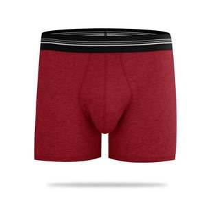 Calzoncillos bóxer transpirables para hombre con estampado a cuadros, de talle medio, en tejido de seda helada. - Product Image 6