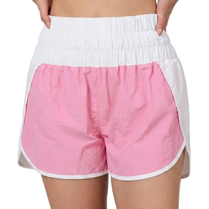 Shorts coupe-vent pour femmes/Shorts coupe-vent 100% nylon et polyester pour femmes/Shorts légers de haute qualité à taille haute et coupe basse - Product Image 1