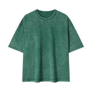 230G Wholesale Custom Heavyweight <b>Drop</b> Shoulder Blank Oversize-t Shirt Street 100%cotton Men's Acid Washed Vintage T Shirts - Product Image 3