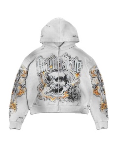Sweat à capuche streetwear décontracté personnalisé pour l'hiver, coupe classique, 100 % coton, doublure polaire douce, motifs personnalisés pour les acheteurs en gros - Product Image 1