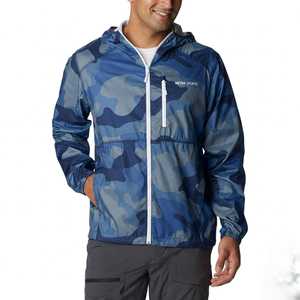 Custom <b>Mens</b> <b>Camouflage</b> Windbreaker <b>Jacket</b> Lightweight Waterproof Hooded Zip Up Outdoor Running Hiking Streetwear Camo Coat - Product Image 1
