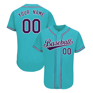 Camisetas de Béisbol Transpirables Personalizadas al por Mayor para Hombre, Estampadas, Tallas Grandes, Impresión Digital, Conjuntos de Camisetas Lisas, 100% Poliéster de Secado Rápido - Product Image 1