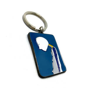 Llavero Promocional con Logotipo de Marca, Diseño Vintage de Dibujos Animados, Forma Ovalada, Aleación de Zinc Esmaltada - Product Image 5