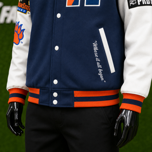 Custom Embroidered Letterman <b>Varsity</b> <b>Jacket</b> Men Unisex Vintage Streetwear Baseball Bomber <b>Jacket</b> With Patches High Quality - Product Image 5