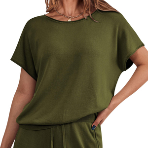 Conjuntos Cortos de Secado Rápido para Mujer, Diseño de Última Moda, Precios Razonables, Venta al Por Mayor, Conjuntos de 2 Piezas de Color Sólido en Grandes Cantidades - Product Image 3