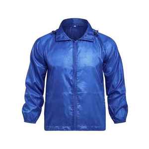 High Quality Lightweight <b>Waterproof</b> Zipper Up Custom Color & Design Outdoor Rain Jacket For Unisex - Product Image 1