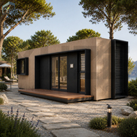 Modules de vie autonomes de luxe, maison préfabriquée moderne, maison conteneur de 20 pieds, cabines de villégiature avec chambre et salle de bain