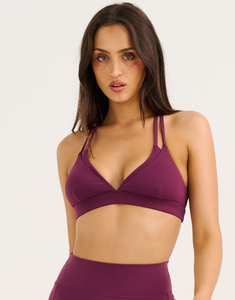 Women's Eco-Friendly Anti-Bacterial Breathable Spandex/<b>Nylon</b> Plus Size Double Layer Color Blocking Workout Yoga Sports Bra Set - Product Image 2