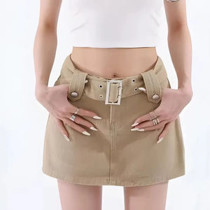 กระโปรงยีนส์เอวสูงขายส่งสำหรับฤดูร้อน กระโปรงผู้หญิงผ้าฝ้าย กระโปรงยีนส์ยาวแบบใหม่สำหรับฤดูร้อน - Product Image 4