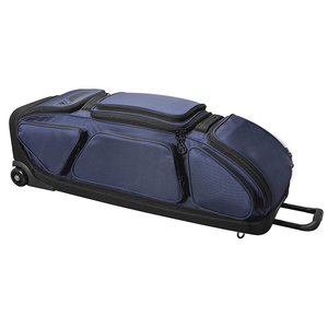 Heavy Duty Rolling <b>Baseball</b> Bag Large Capacity <b>Bat</b> Equipment Bag with Wheels & Shoe Compartment For Cricket Hockey Gear - Product Image 5