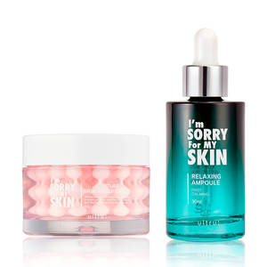 Crème Apaisante et Relaxante pour Peaux Sensibles, Ensemble d'Ampoules, Assortiment Parfait pour Capter l'Humidité, Soin Apaisant pour le Visage, Flacons Emballés - Product Image 1