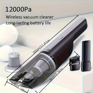Aspirapolvere per Auto Wireless Argento con Forte Aspirazione, Mini Aspirapolvere Portatile Ricaricabile per Casa, Alimentazione USB - Product Image 2
