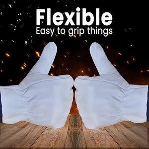 Guantes de Trabajo Duraderos al por Mayor para Hombre, de Cuero de Vaca con Doble Costura y Pulgar Keystone para Mayor Destreza, Guantes de Conductor - Product Image 2