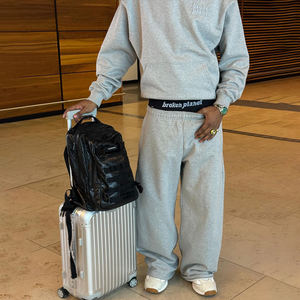 Sudadera con Capucha para Hombre, Estilo Francés, con Logotipo en Relieve, Talla Grande, 350 GSM, Forro Polar Grueso, Cómoda, Versátil y Sencilla, Éxito de Ventas - Product Image 4