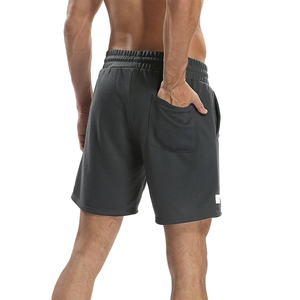 Shorts de sport pour hommes, respirants, taille mi-haute élastique, 2-en-1, en polyester et coton, séchage rapide, pour activités de plein air, compression, course, ajustés, couleur unie, avec détails latéraux - Product Image 2