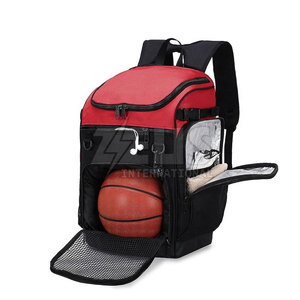 Sac à dos de basketball facile à transporter avec poches latérales pour bouteilles d'eau, fabricant pakistanais de sacs à dos de basketball - Product Image 2