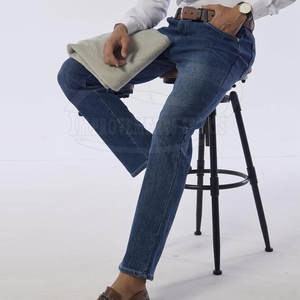 Jeans en molleton en coton de grande taille pour hommes Jeans en polaire pour l'extérieur Jeans en polaire pour hommes Street Wear - Product Image 5