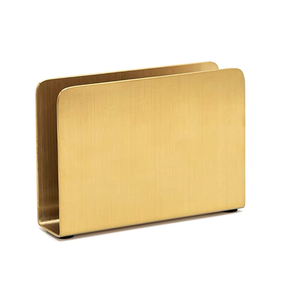 Customised Shape Best Quality Brass napkin Holder For hotel Bar Countertop Decorative Napkin Holder At <b>Cheap</b> Price - Product Image 2