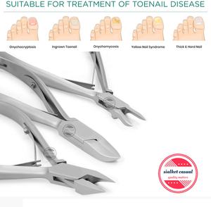 Nail Cutter Podologie Podologie Nail Clippers Set 3 Pcs Podologie Outil Kit 1x14.5cm Cutter Str, 1x13cm nipper, - Product Image 3