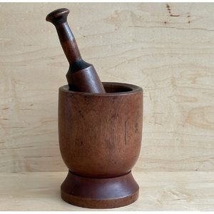 Molinillo de Hierbas y Especias de Madera Maciza, Ecológico, Mortero y Pilón Natural Hechos a Mano, Herramienta de Cocina Manual, Triturador de Madera de 51 mm, Herramienta para Hierbas - Product Image 1