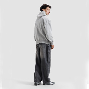 Sweat à capuche décontracté pour homme en molleton 100 % coton, imprimé par transfert thermique, avec poche, style hip-hop, tissu respirant, vente en gros - Product Image 5