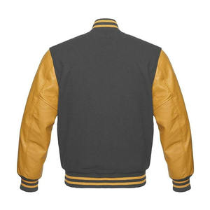 Lightweight Professional College Varsity Jacket Stand Collar Front Logo Casual Sports Letterman Design Coated Waterproof Men's - Product Image 2