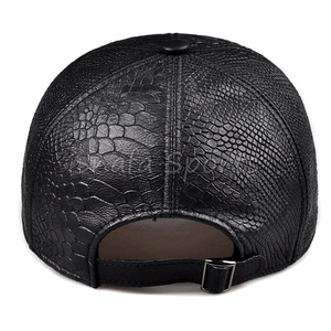 Trending PU Leather Embossed <b>Baseball</b> <b>Caps</b> Sporty OEM Custom Hats for Men Women Breathable Waterproof Adjustable Outdoor - Product Image 6