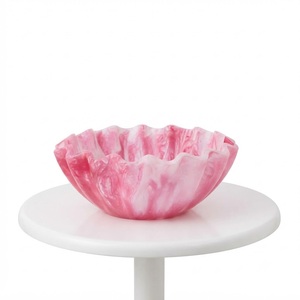 Vente en gros : Bol décoratif artisanal en résine époxy à motif vague océanique, centre de table festonné en polyrésine, plateau à bonbons pour la décoration intérieure - Product Image 6