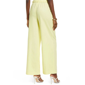 Custom <b>Women</b> <b>Summer</b> Flat Front Casual Cargo Pants Mid Waist Regular Fit Breathable Workwear OEM ODM Supplier - Product Image 3