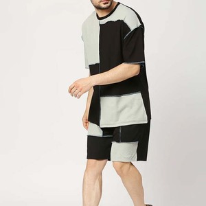 Conjunto deportivo de verano para hombre, personalizado al por mayor, camiseta de manga corta y pantalones cortos, conjunto de dos piezas, conjunto corto transpirable para hombre - Product Image 4