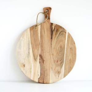 Planche à pizza en bois de qualité supérieure |   Plateau de service en bois naturel pour la cuisine et la salle à manger - Product Image 2