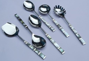 Ensemble de couverts en acier inoxydable plaqué or de qualité supérieure Unicorn Handicrafts, manche long, cuillère, fourchette, couteau, passe au lave-vaisselle, luxe pour la table - Product Image 2