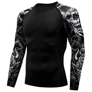 Rashguard personnalisé unisexe, protection UV, impression par sublimation sur toute la surface, vêtements de sport en polyester compressif, vente en gros OEM - Product Image 6