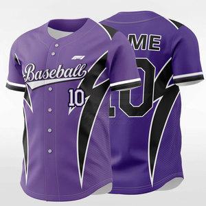 Maillot de baseball à manches courtes sur mesure de haute qualité, séchage rapide, 100 % polyester respirant, en vente en ligne - Product Image 1