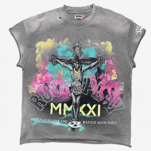 T-shirt pour homme à manches courtes, style formel, logo imprimé noir sur le devant, coupe régulière, imprimé graphique, 100% coton, surdimensionné, écologique - Product Image 4