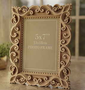 Cadre photo en bois massif simple et créatif personnalisable cadre photo en bois de couleur naturelle pour décoration de la maison d'Inde - Product Image 1