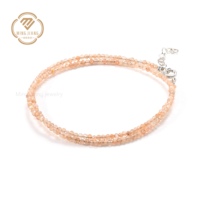 Bracelet en pierres naturelles de guérison minuscules, bracelet en pierres naturelles facettées de 2 mm, personnalisé
