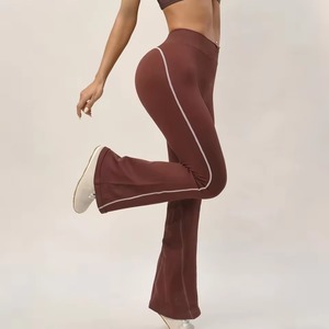 Leggings de Yoga Personalizados al por Mayor para Mujer, Sólidos, Sin Costuras, Largos, Elásticos, de Secado Rápido, Transpirables y Suaves, Ropa Deportiva para Gimnasio - Product Image 1
